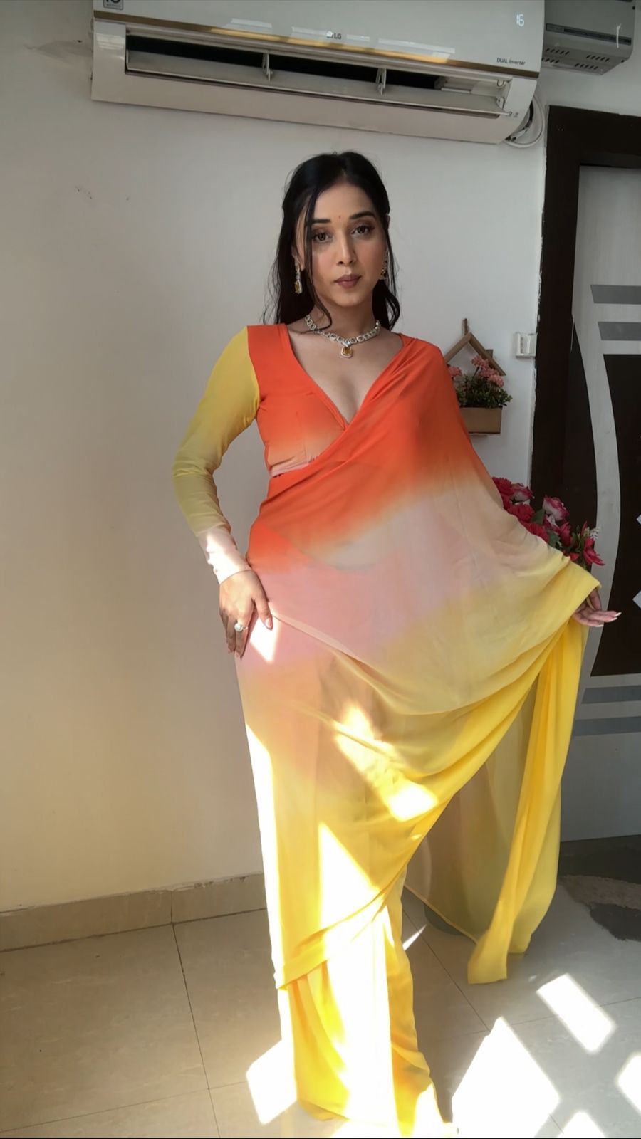 Beautiful Aliya One Minute Ready To Wear Saree