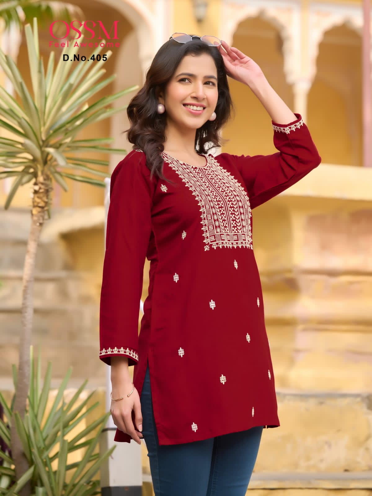 Ossm Nora Vol 4 Series 401-406 Heavy Reyon Kurti (385x06)