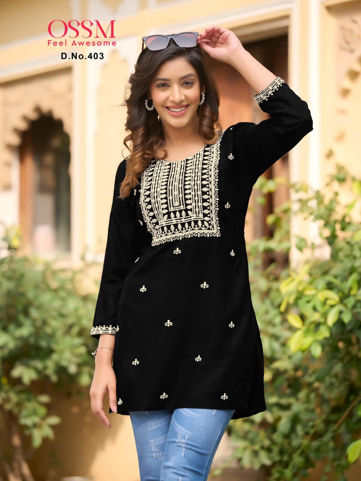 Ossm Nora Vol 4 Series 401-406 Heavy Reyon Kurti (385x06)