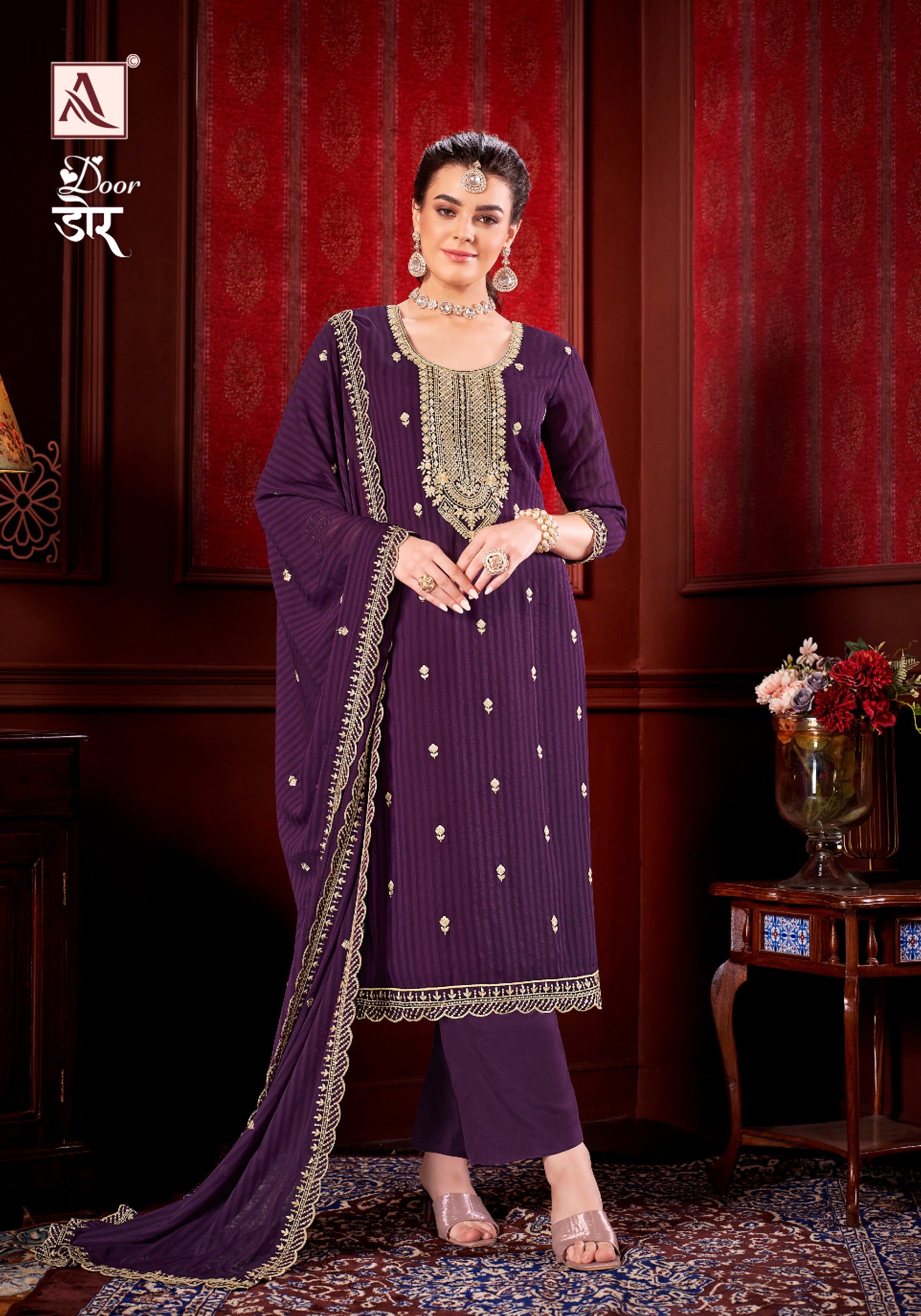 Alok Suit Door Designer Festive Ladies Suit  (799x05)