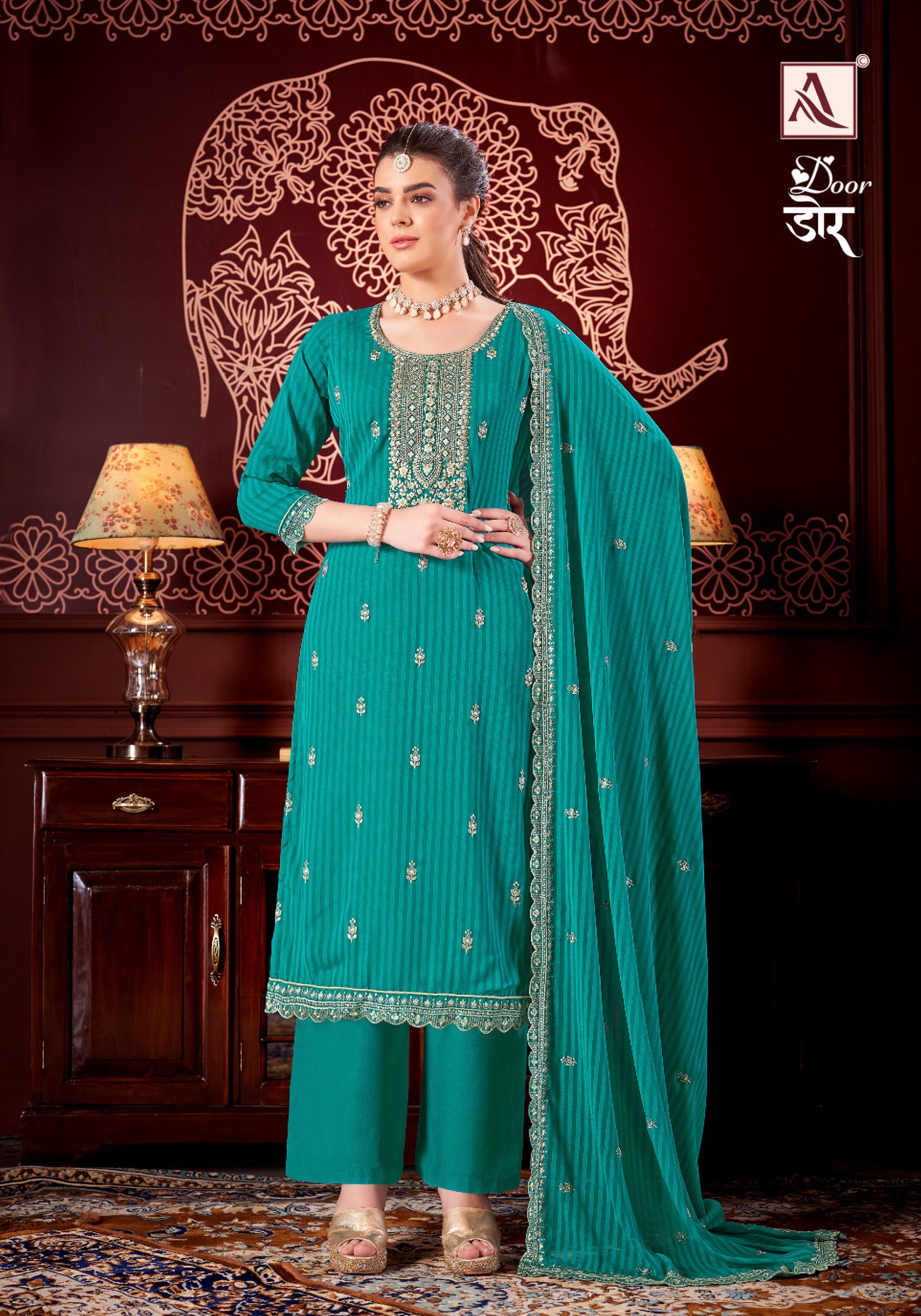 Alok Suit Door Designer Festive Ladies Suit  (799x05)
