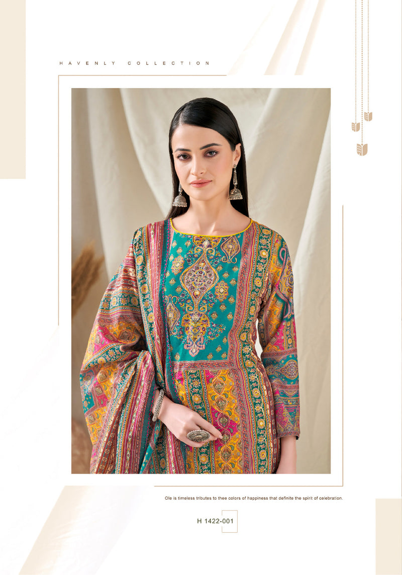 Alok Suit Bella-5 Designer Pakistani Salwar Kameez  (691x05)