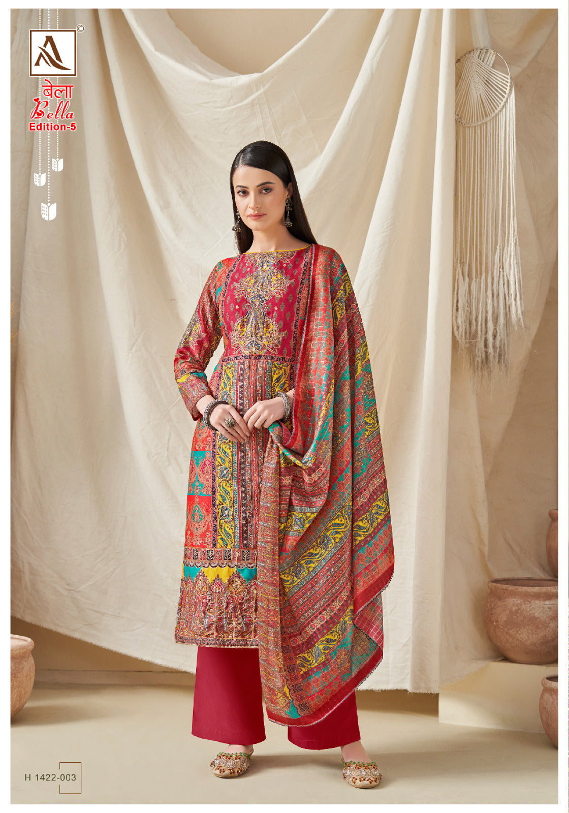 Alok Suit Bella-5 Designer Pakistani Salwar Kameez  (691x05)