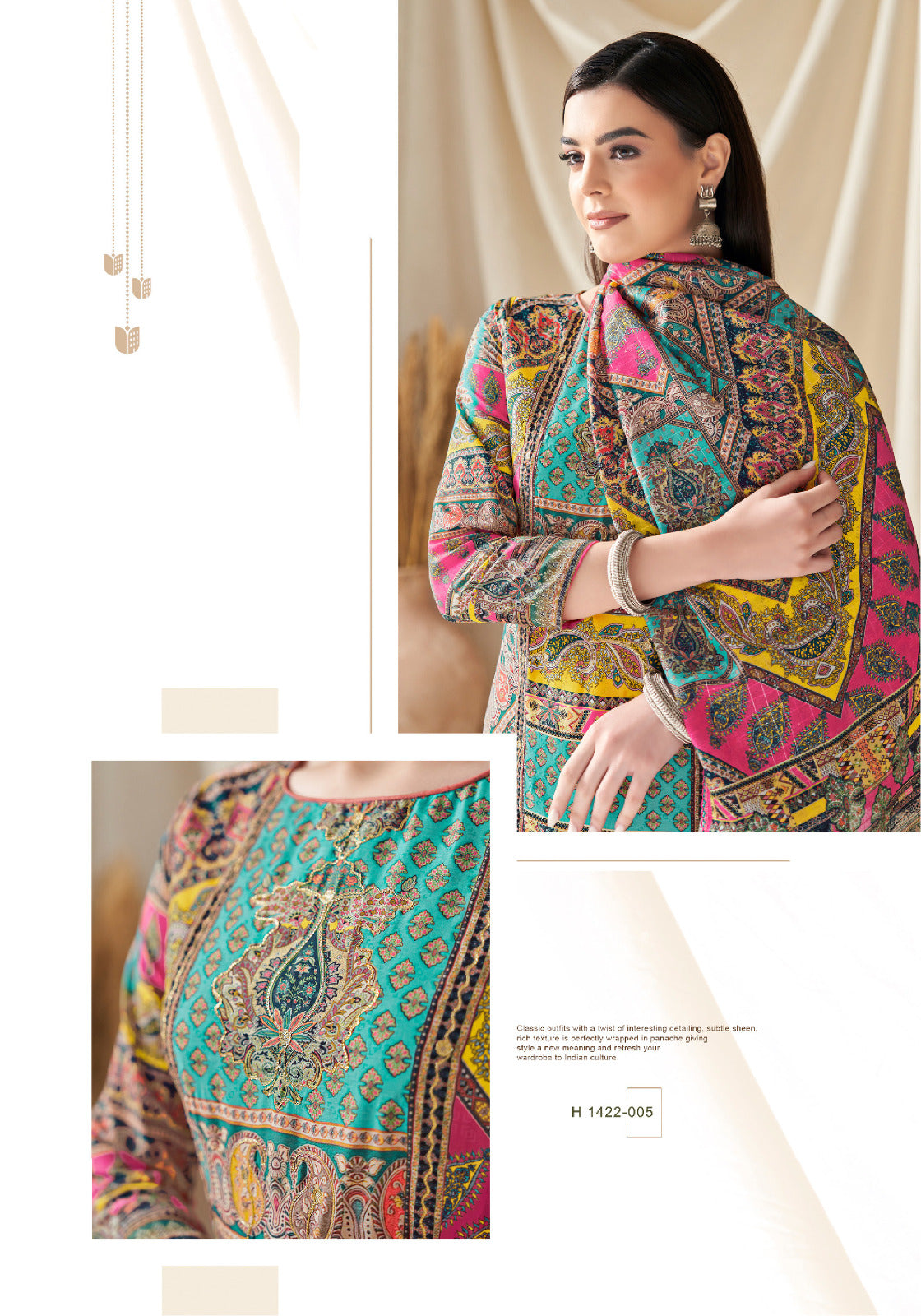 Alok Suit Bella-5 Designer Pakistani Salwar Kameez  (691x05)