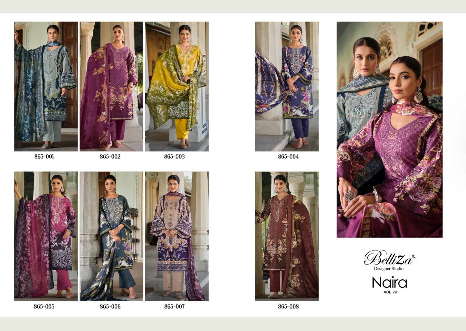 Belliza Designer Naira Vol 28 Ladies Cotton Suit (575x08)