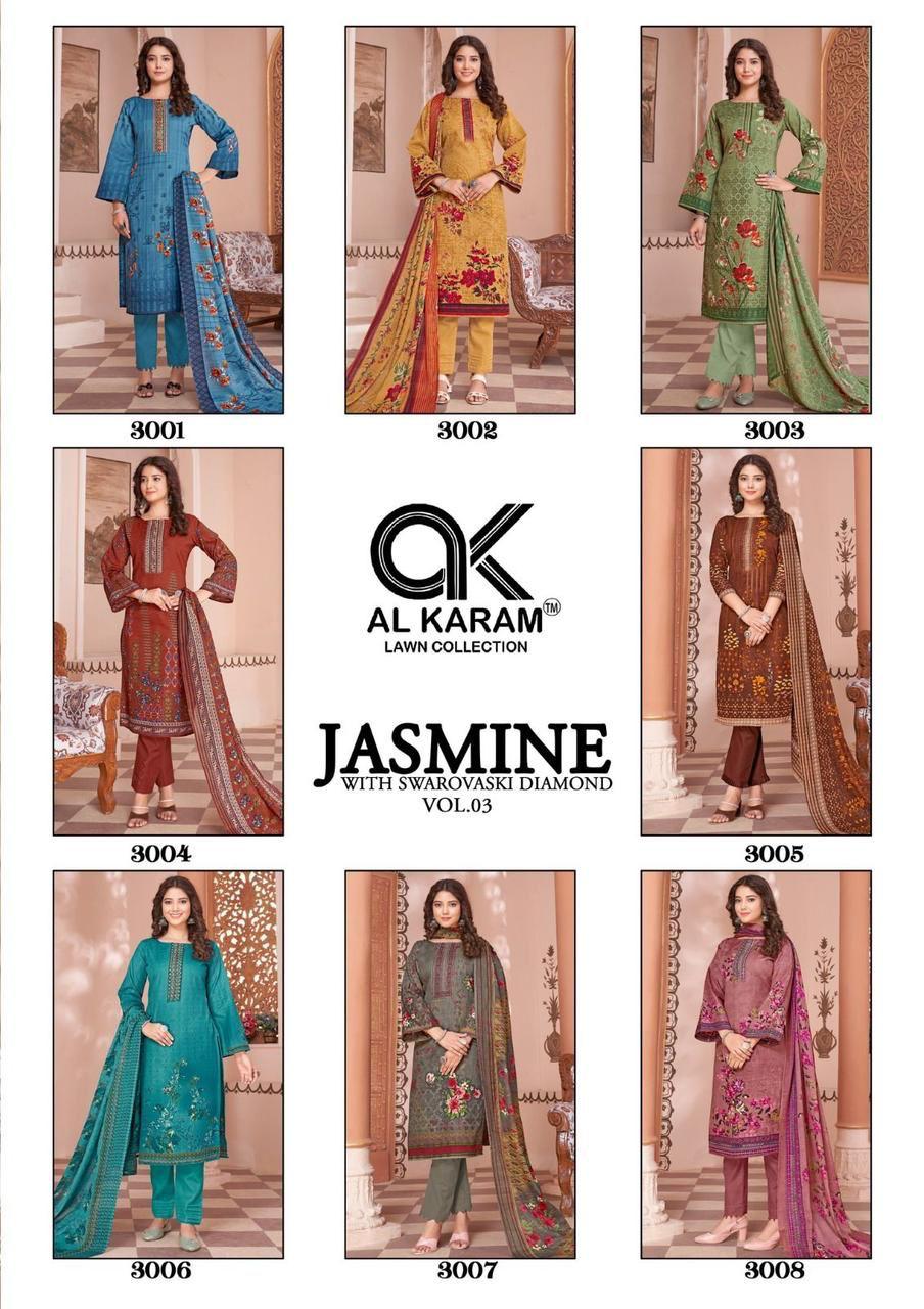 Al Karam Jasmine Vol 3 Dress Material (295x08)