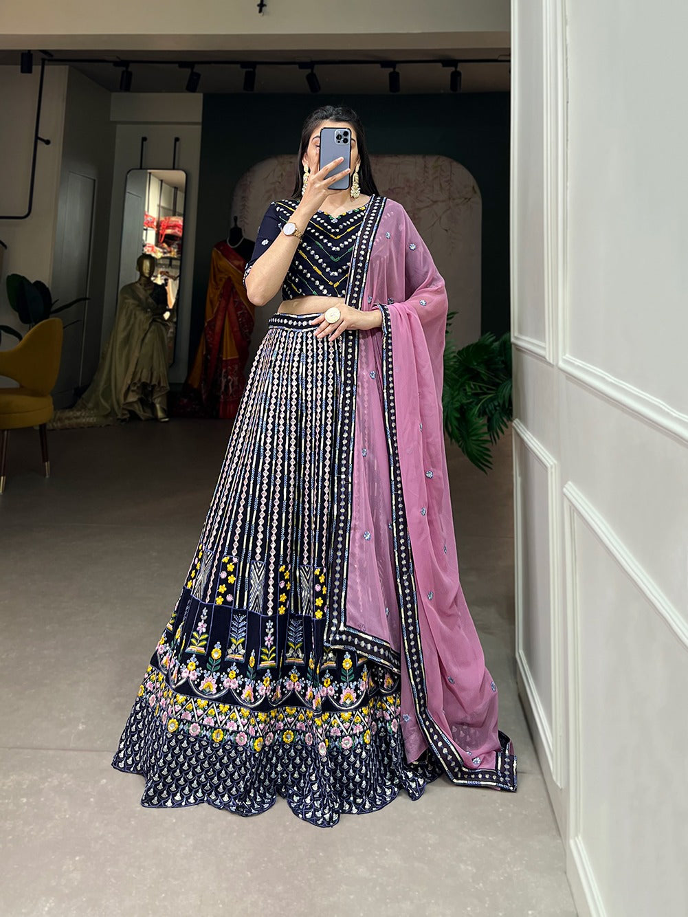 Beautiful Party Wear Alia Style Georgette Lehenga Choli