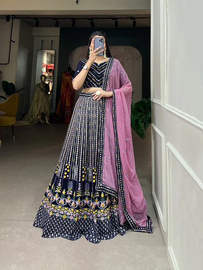 Beautiful Party Wear Alia Style Georgette Lehenga Choli