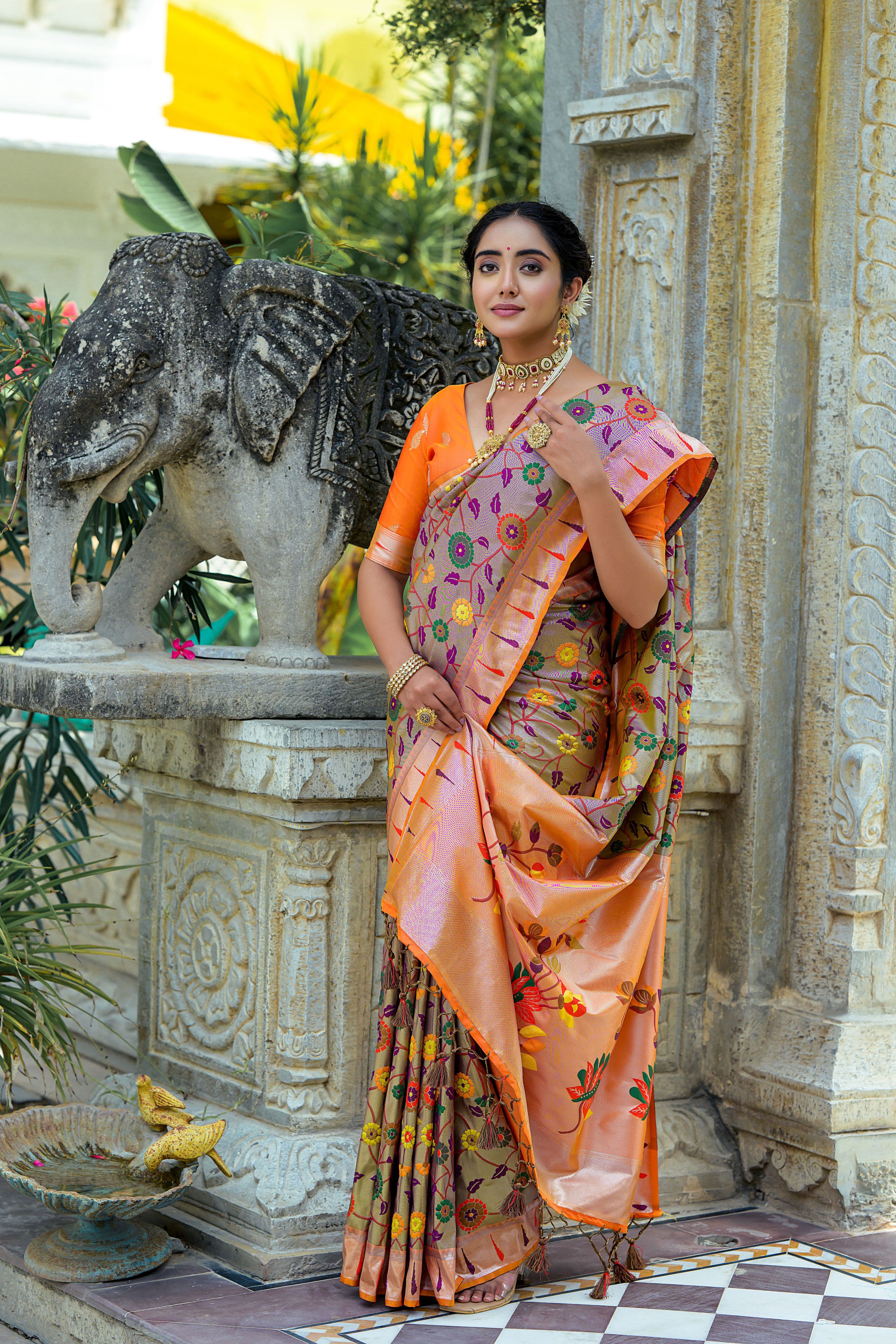 Beautiful Designer Soft Banarasi Silk Paithani Saree