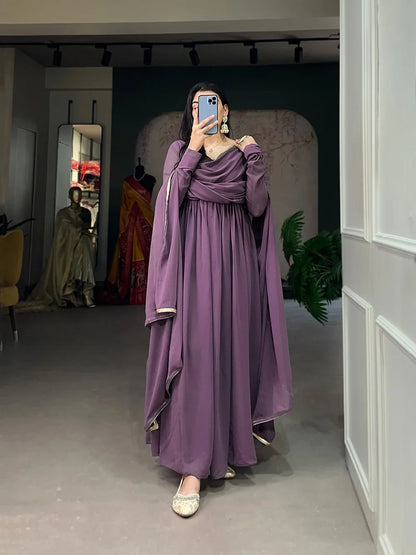 Beautiful Party Wear Alia Style Georgette Gwon