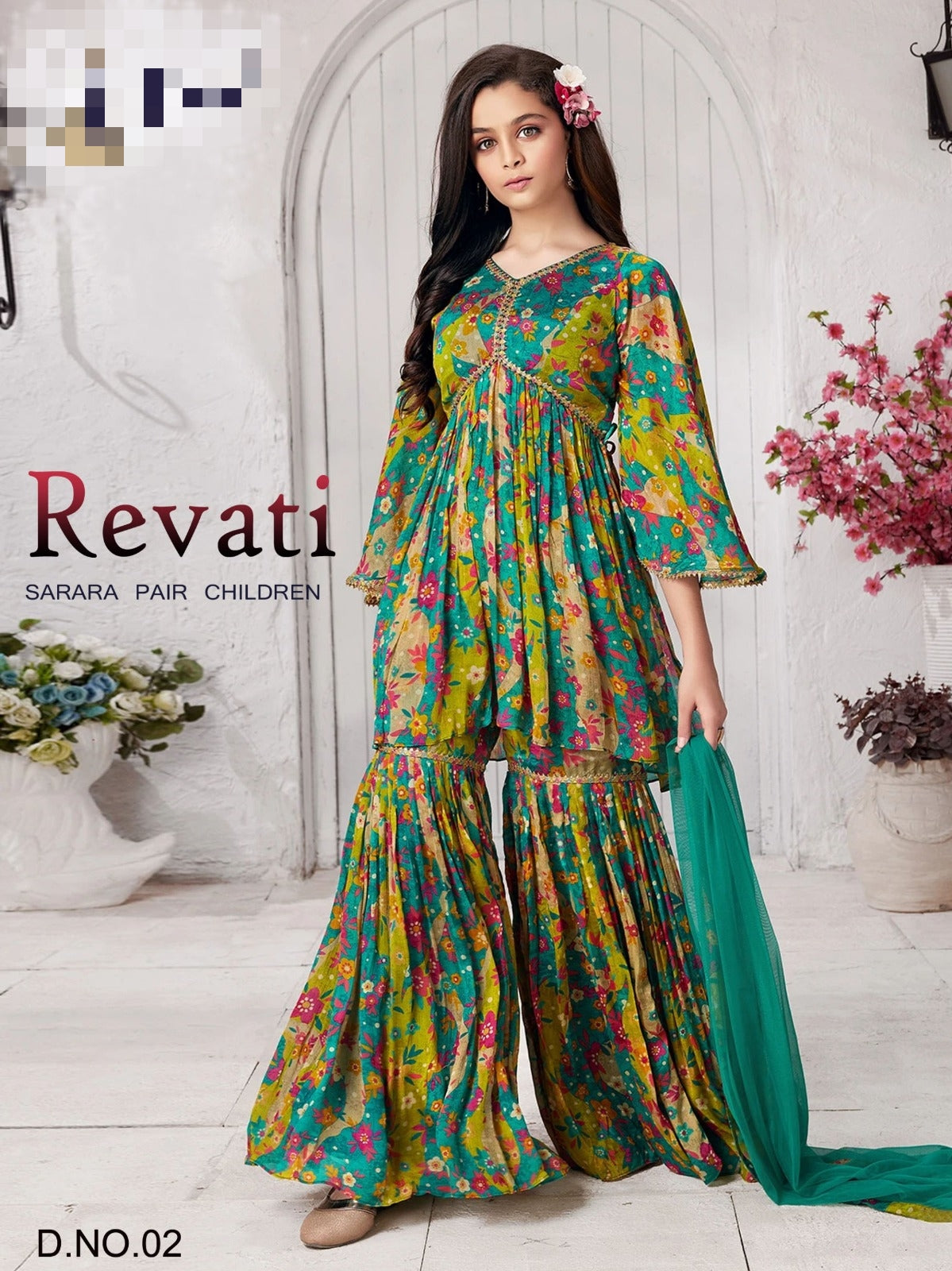 Beautiful Designer Children Girl's Wear Revati Sarara Suit