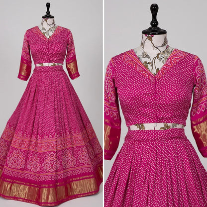 Trending Navaratri Gaji Silk Lehenga Choli Design 1622