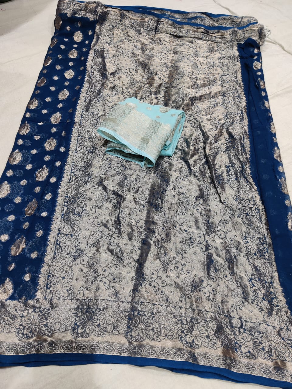 Beautiful Designer Jaipuri Pure Georgette Saree