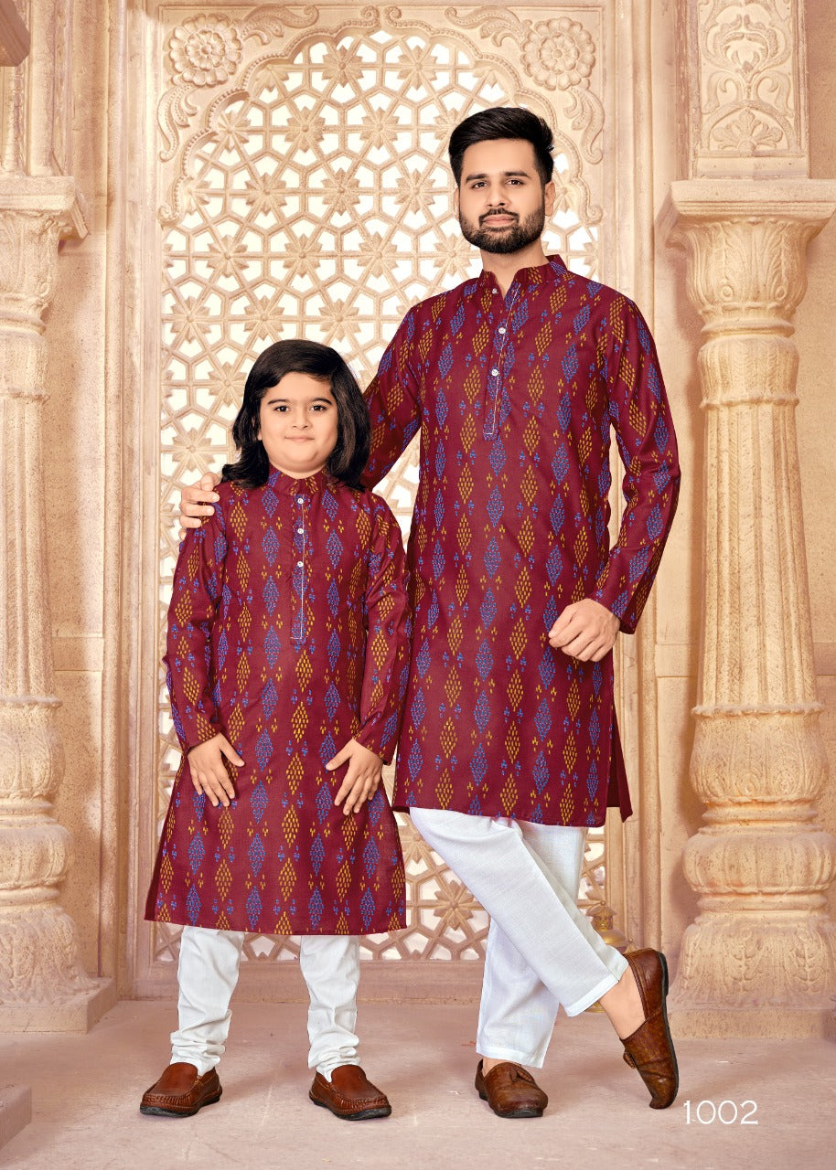 Kurta Pajama Father And Son Matching Blazers India Beautiful