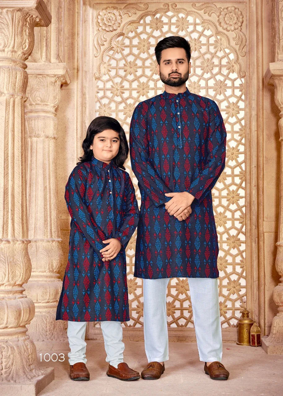 Beautiful Father &amp; Son Combo Kurta Pyjama Dress