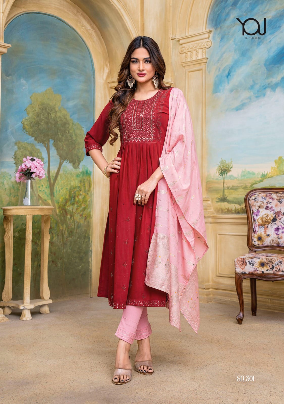You Sheen Naira Vol 2 Heavy Nylon Kurti (975x05)