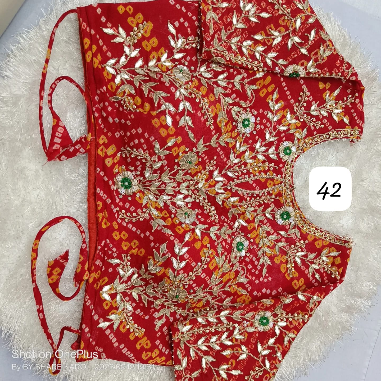 Beautiful Designer Bandhej Blouse