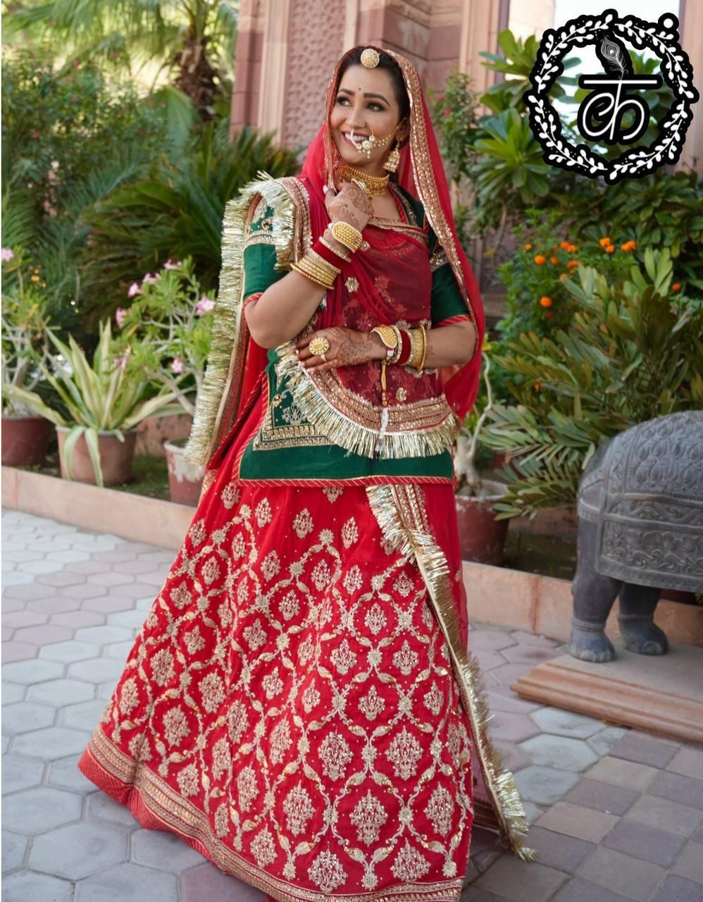 Beautiful Rajputi Bridal Poshak
