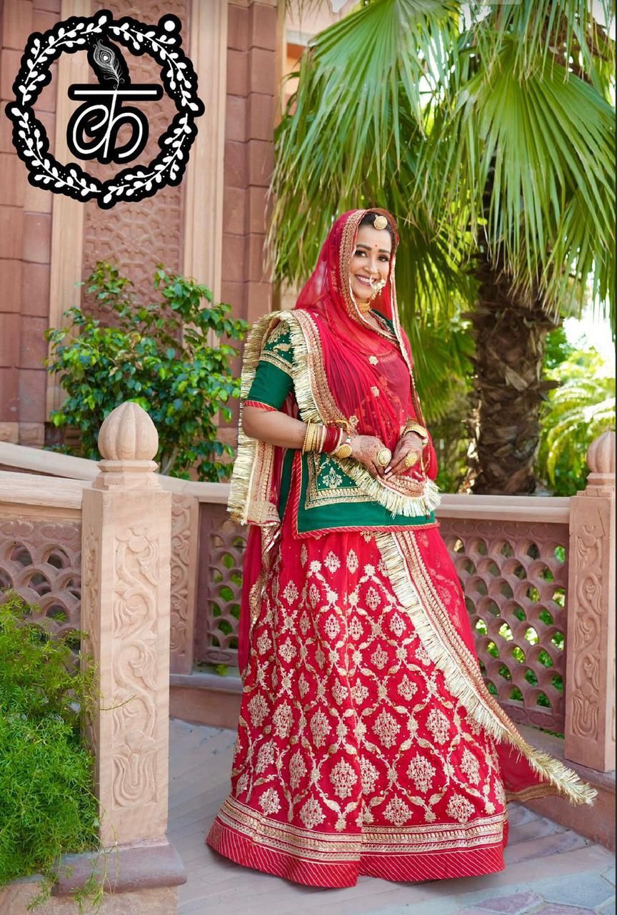Beautiful Rajputi Bridal Poshak