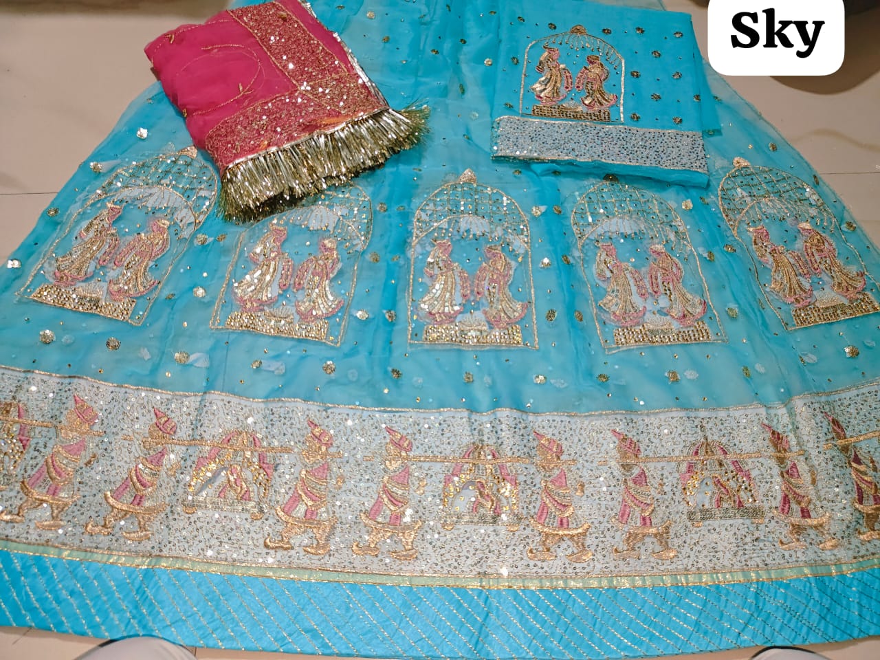 Beautiful Designer Rajputi Bridal Poshak