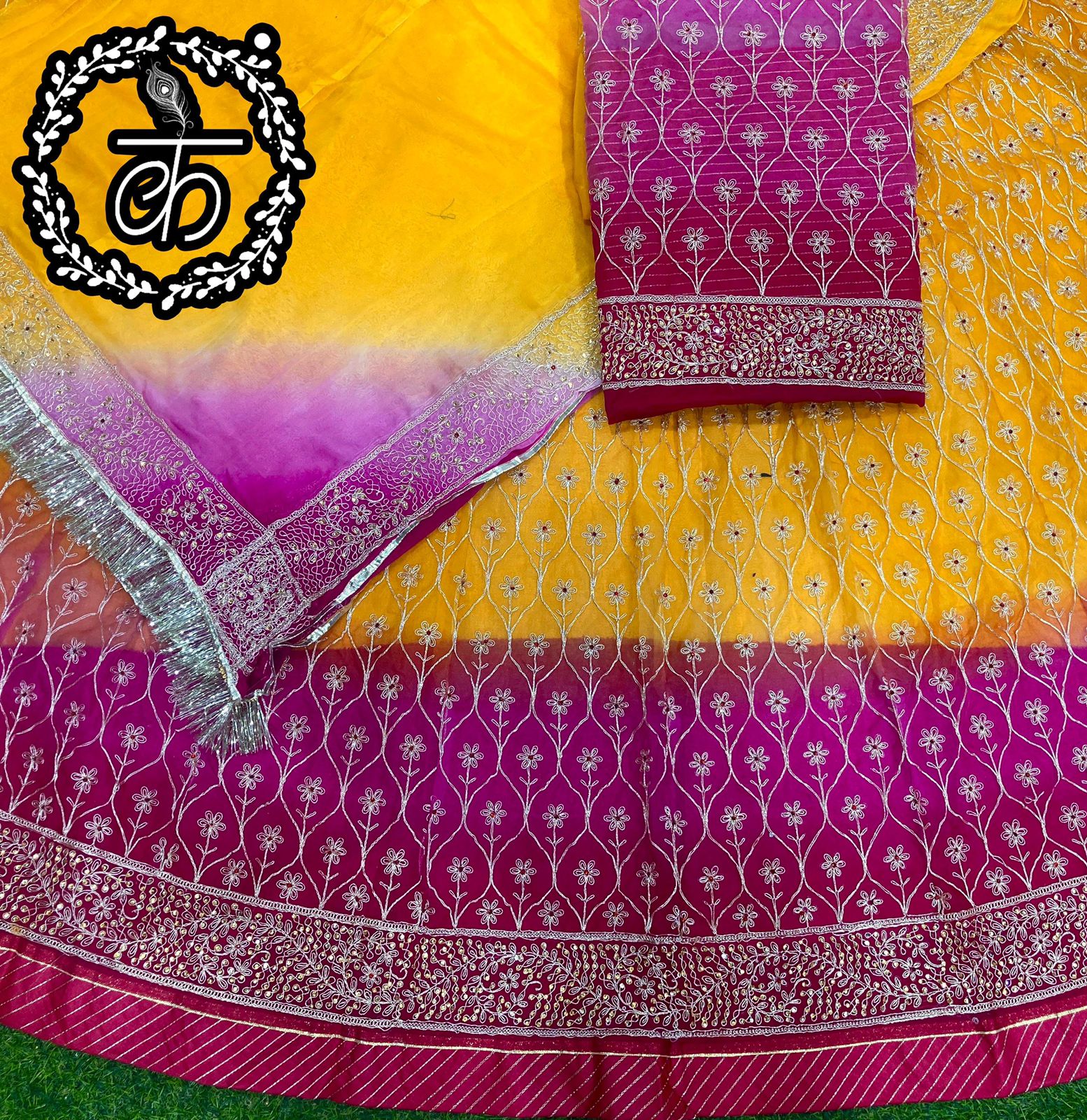 Beautiful Designer Rajputi Bridal Poshak