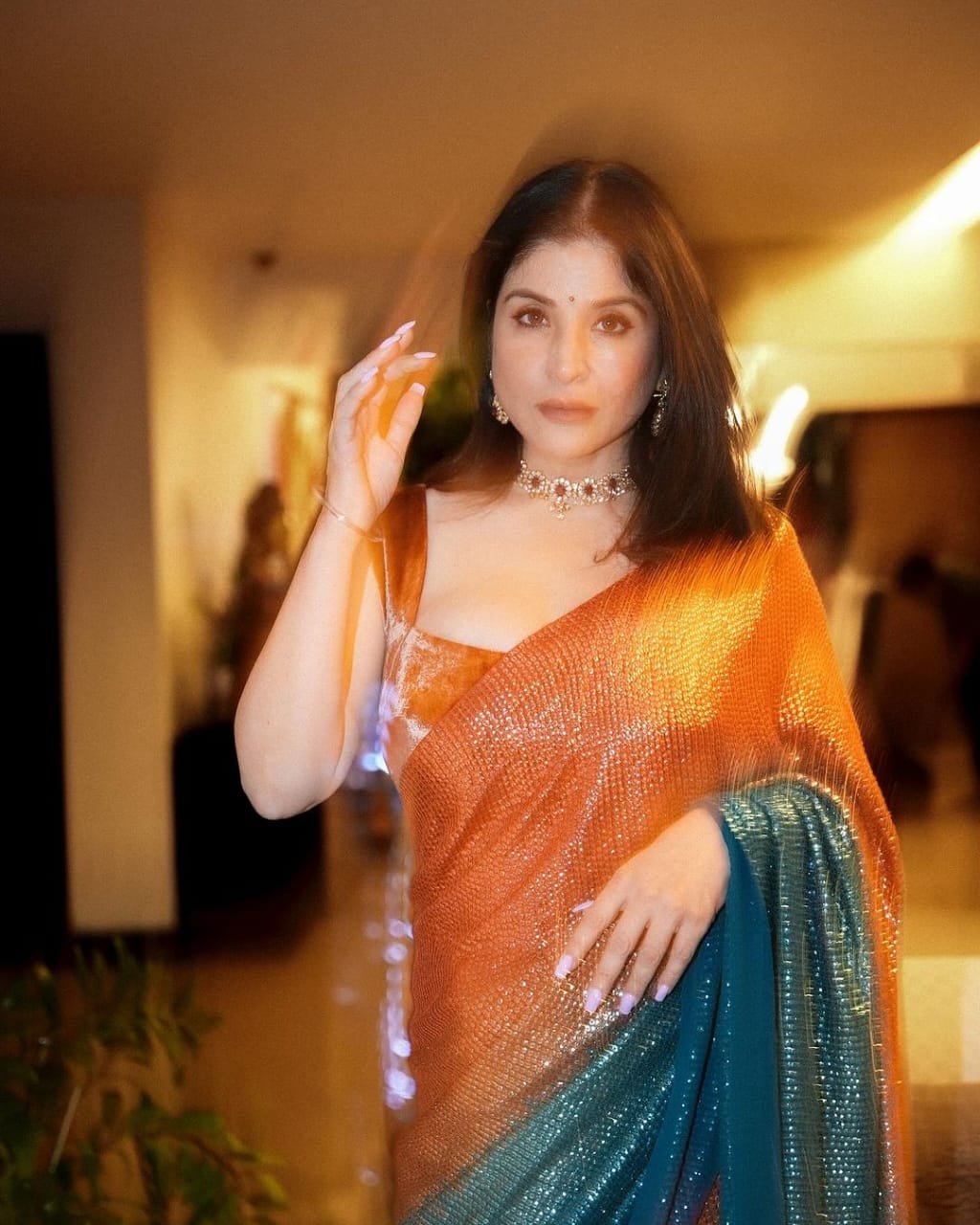 Beautiful Designer Heavy Georgette Exclusive Sequanc Saree Design 473