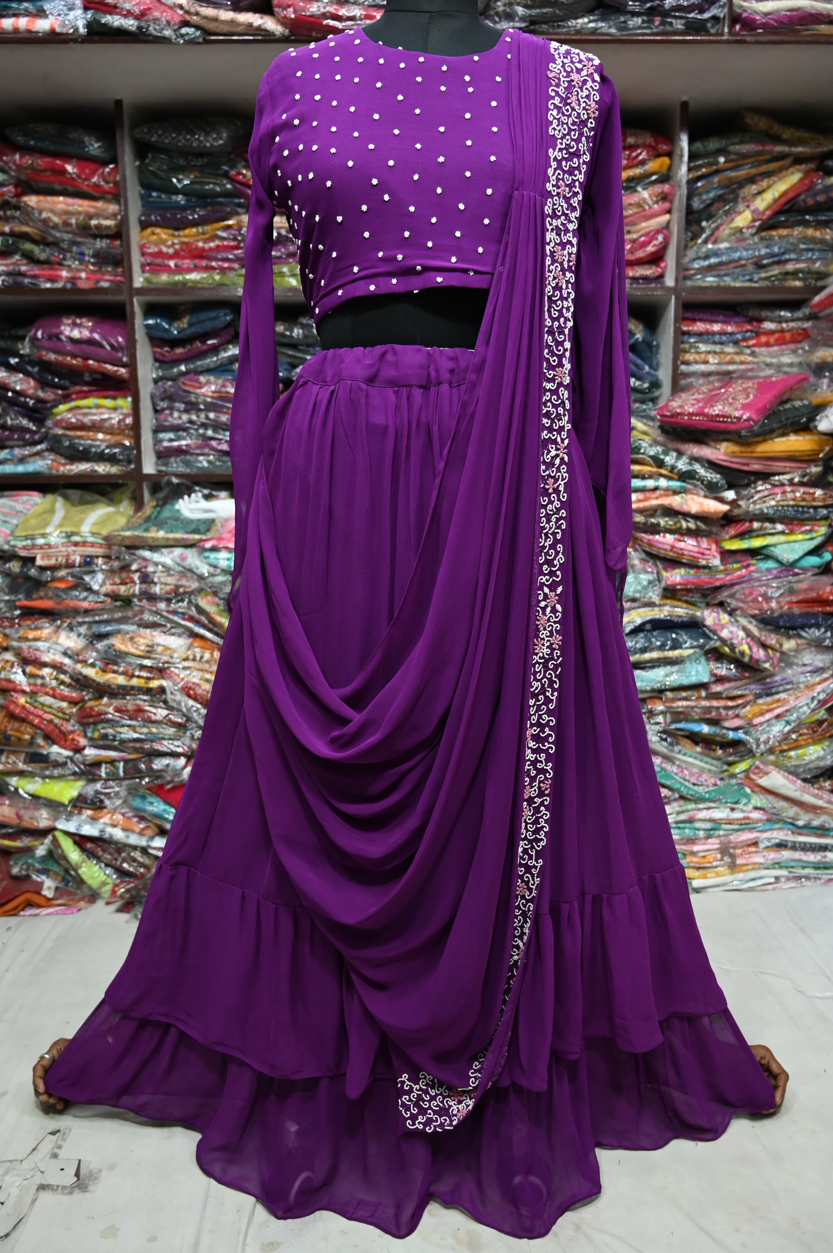 Beautiful Designer Anarkali Georgette Suite