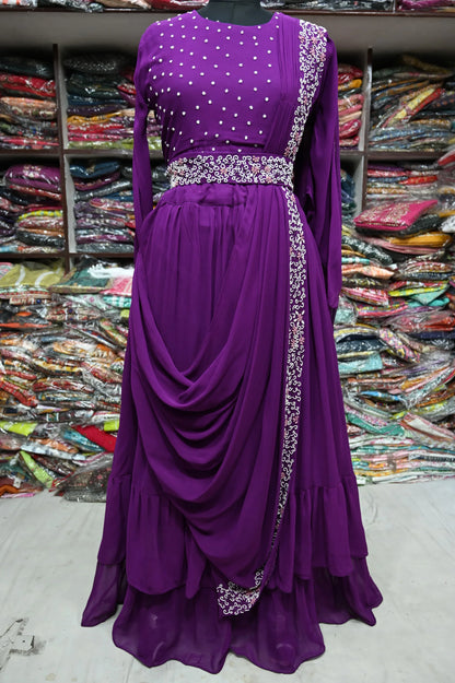 Beautiful Designer Anarkali Georgette Suite