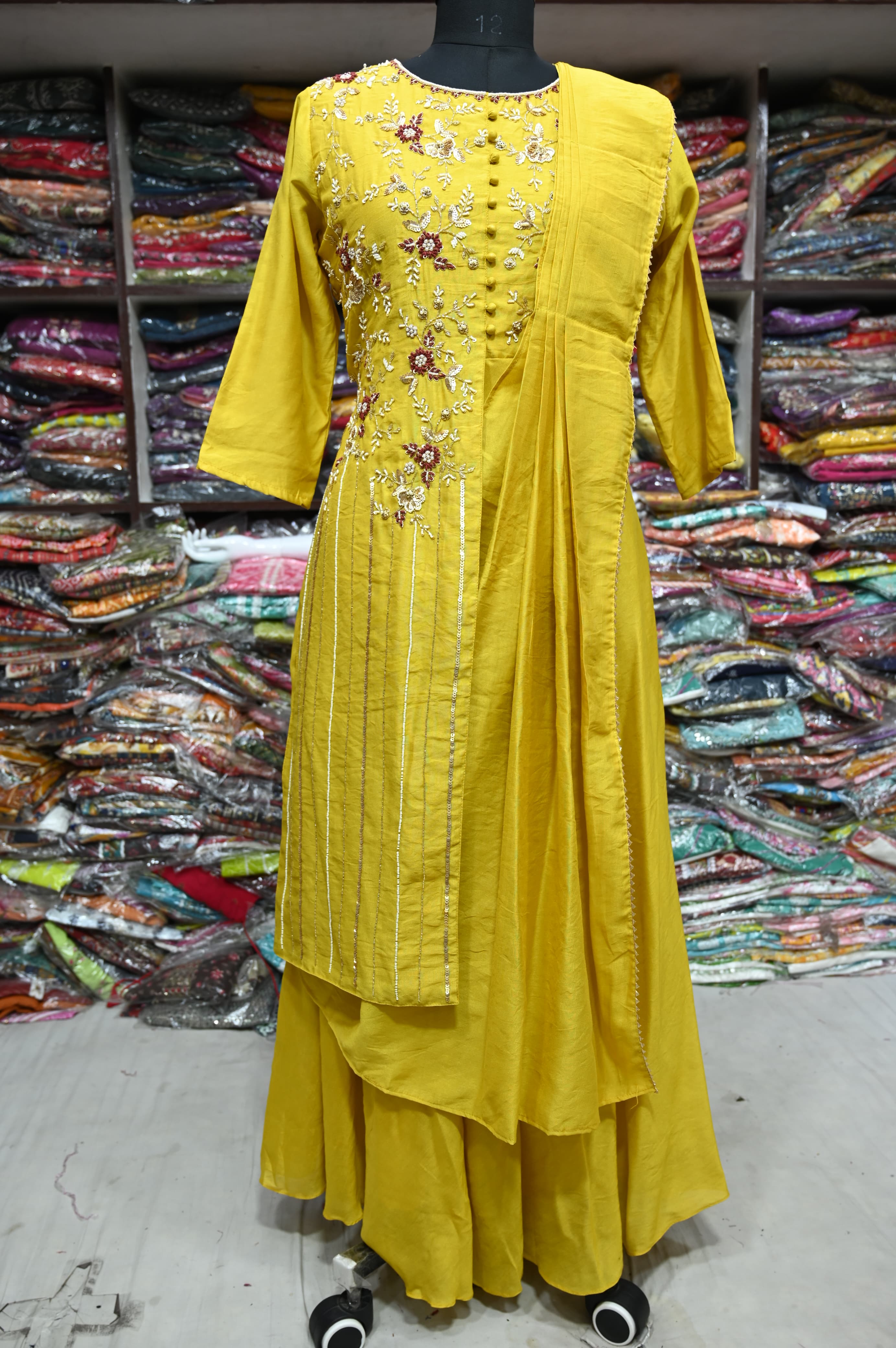 Beautiful Designer Anarkali Soft Silk Suite