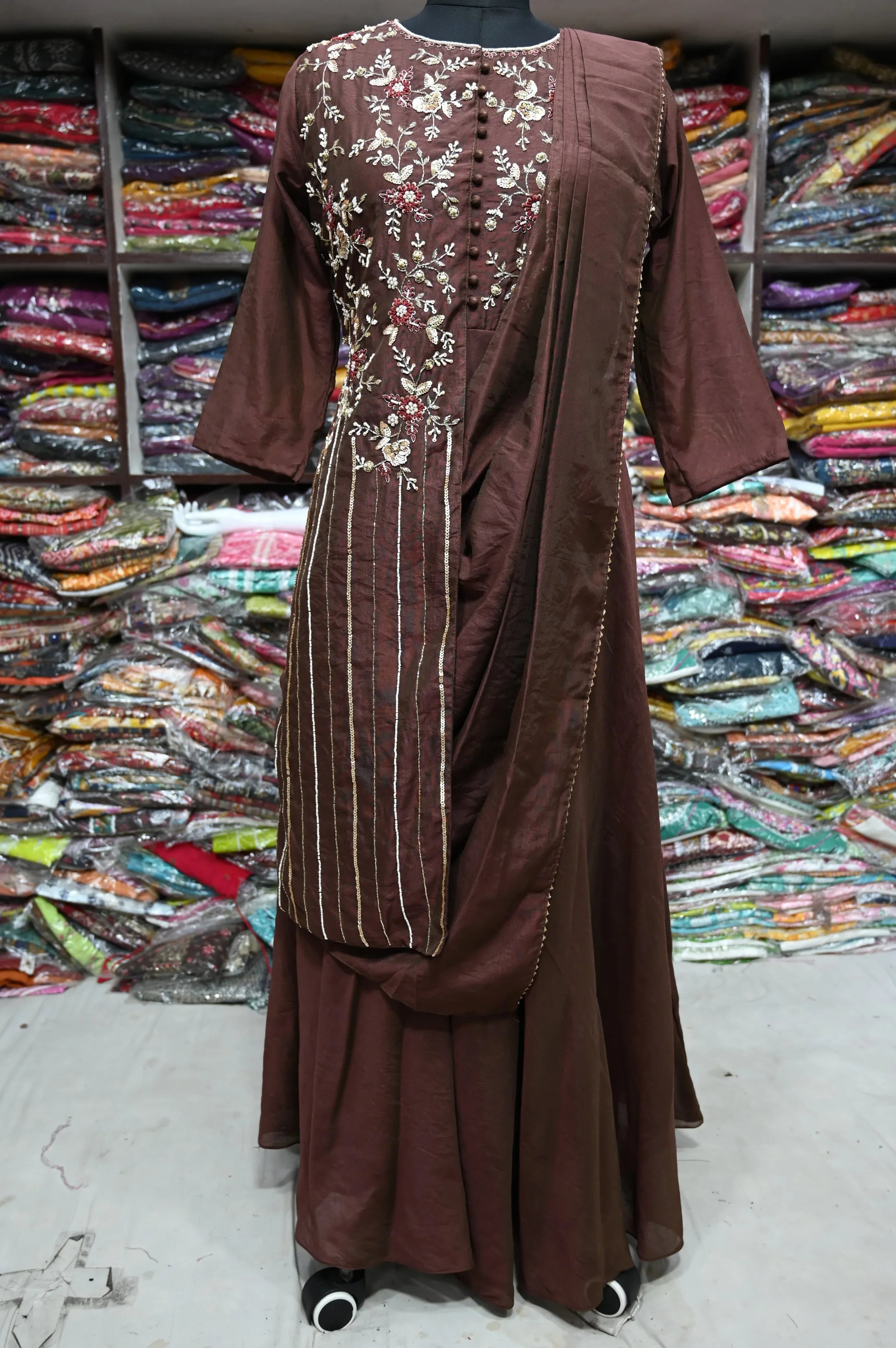 Beautiful Designer Anarkali Soft Silk Suite