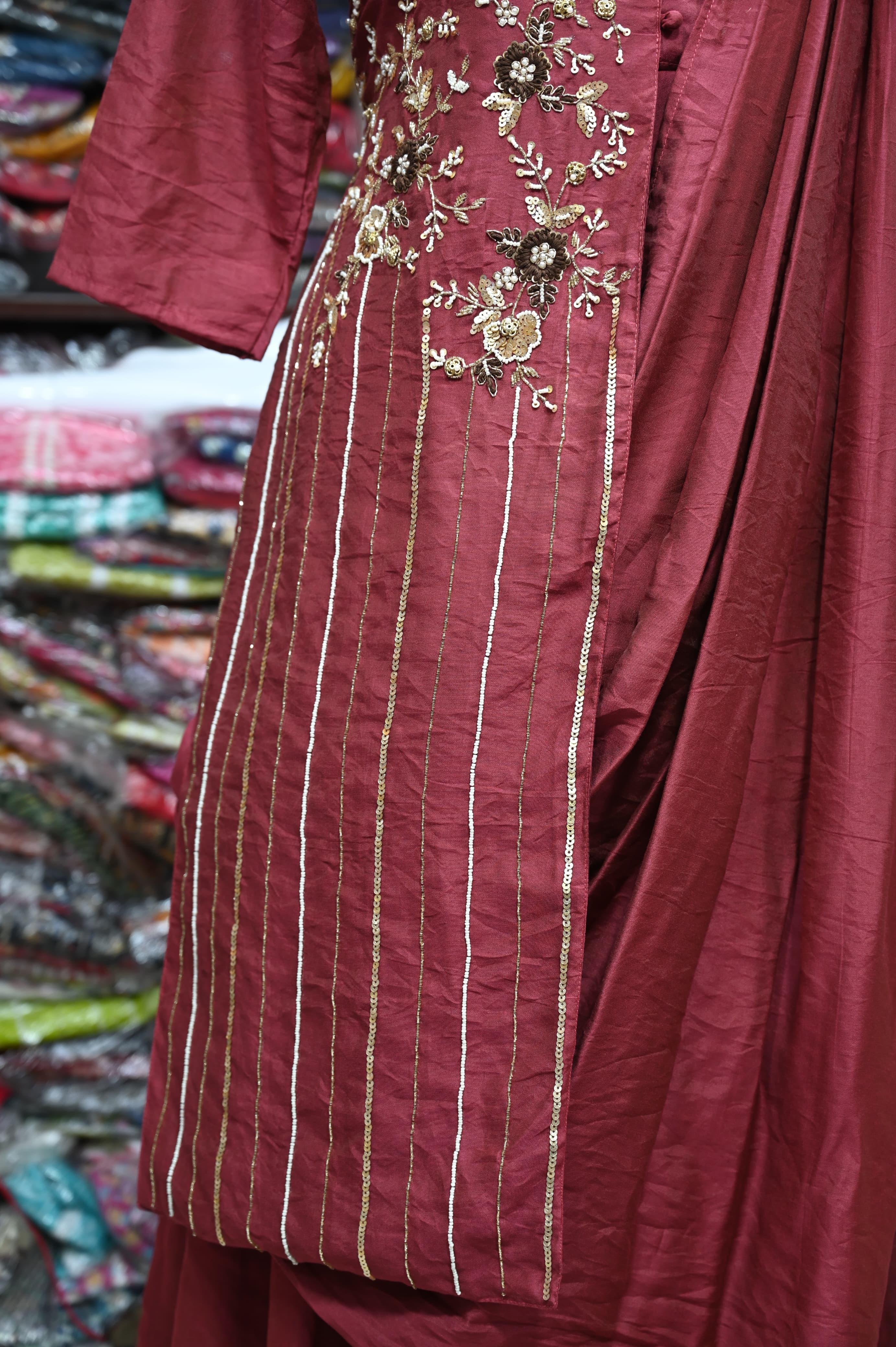 Beautiful Designer Anarkali Soft Silk Suite