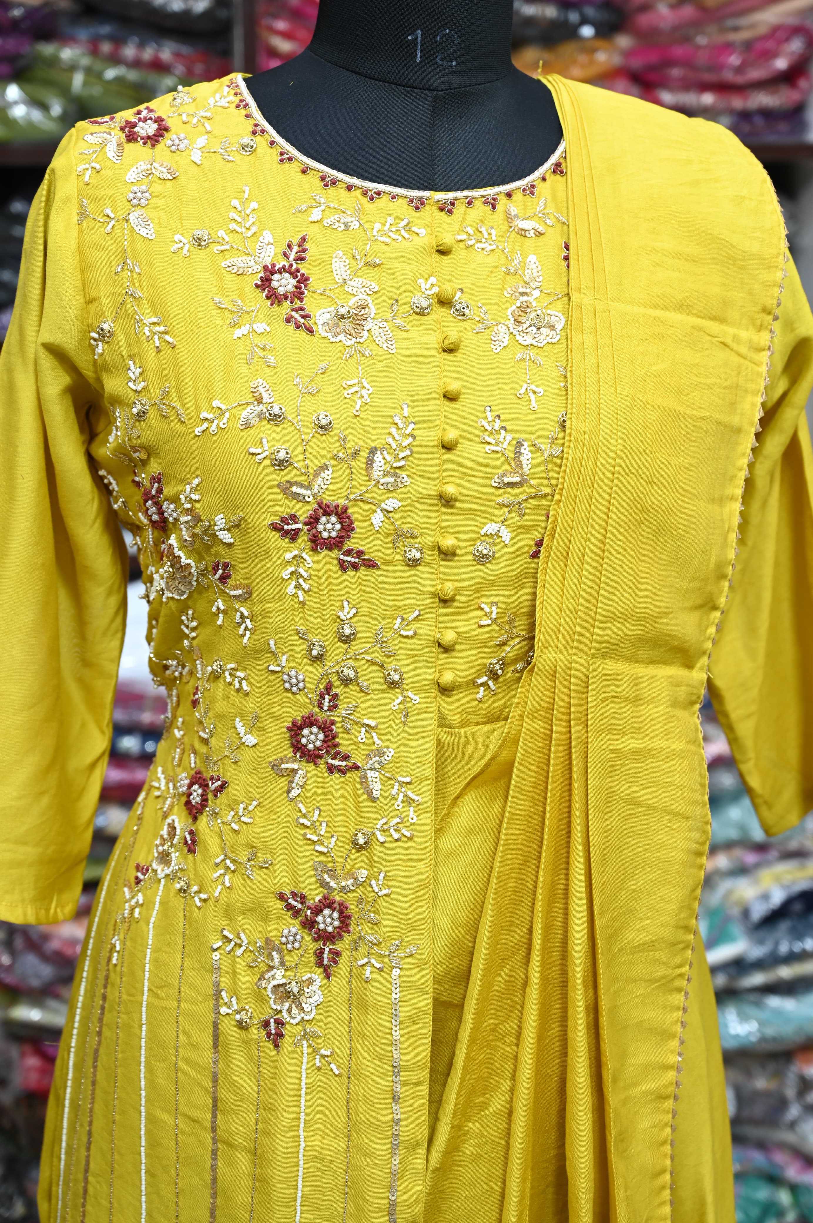 Beautiful Designer Anarkali Soft Silk Suite