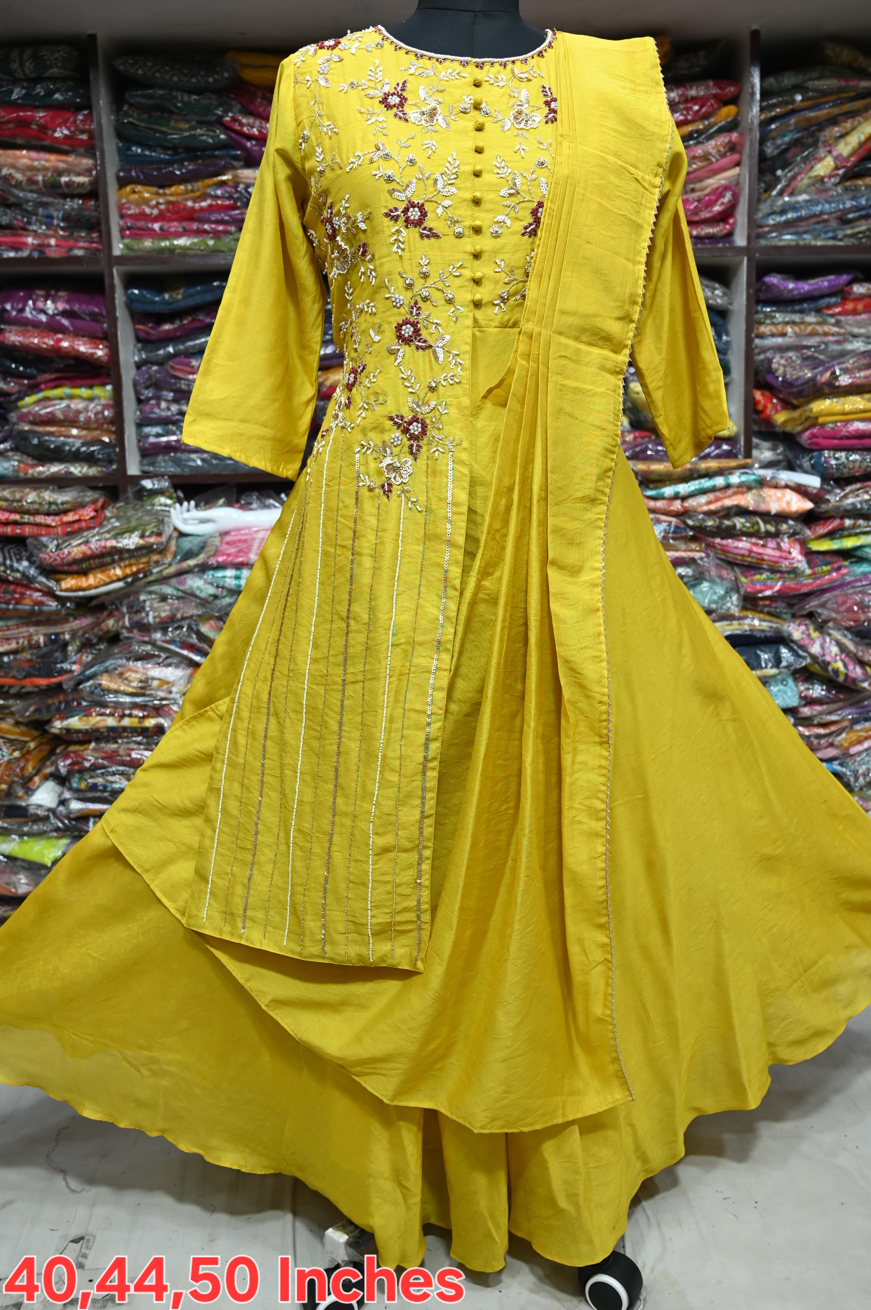 Beautiful Designer Anarkali Soft Silk Suite