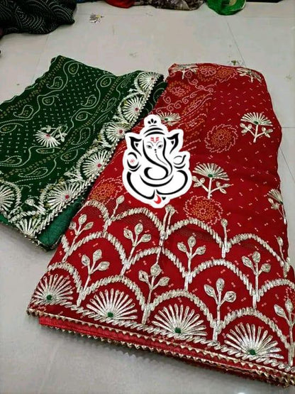 Beautiful Designer Royal Georgette Rajputi Bridal Poshak