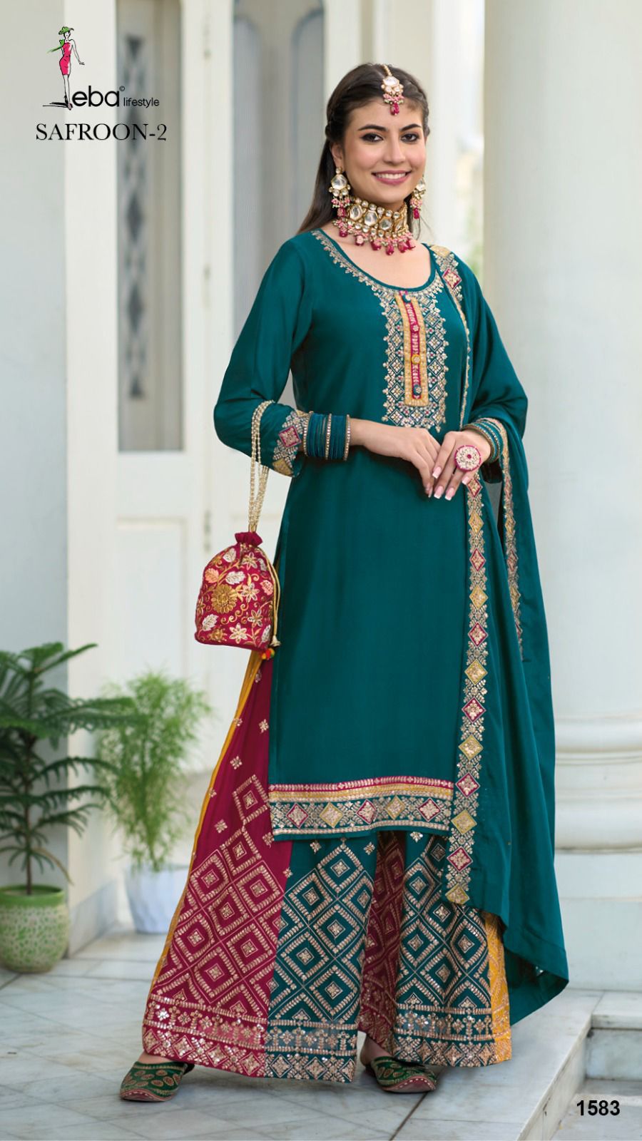 Beautiful Designer Eba Safroon Vol-2 Salwar Suit Design 1583