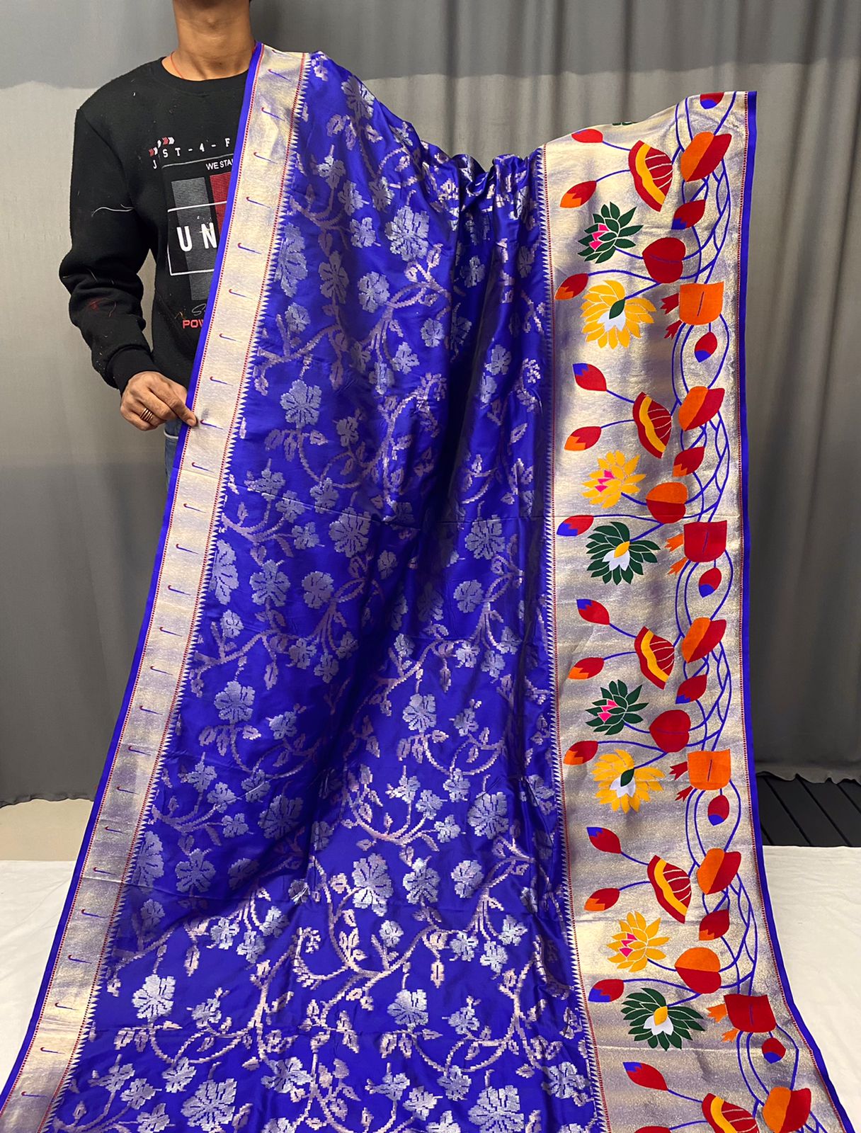 Beautiful Designer Geeta Pure Soft Paithani Silk Saree