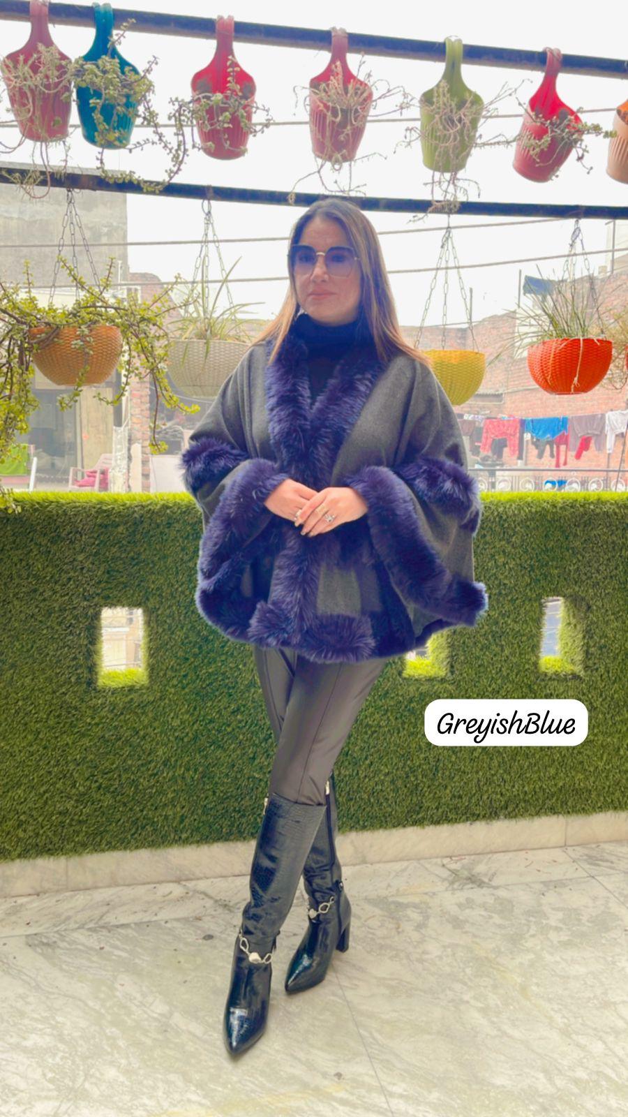 Winter Special Pure Woolen Designer Capes for Women&