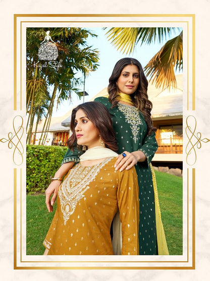 Rangrez Vol 1 By Kajal Style Rayone Kurti Bottom With Dupatta