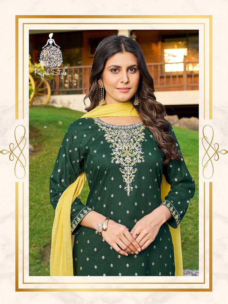 Rangrez Vol 1 By Kajal Style Rayone Kurti Bottom With Dupatta