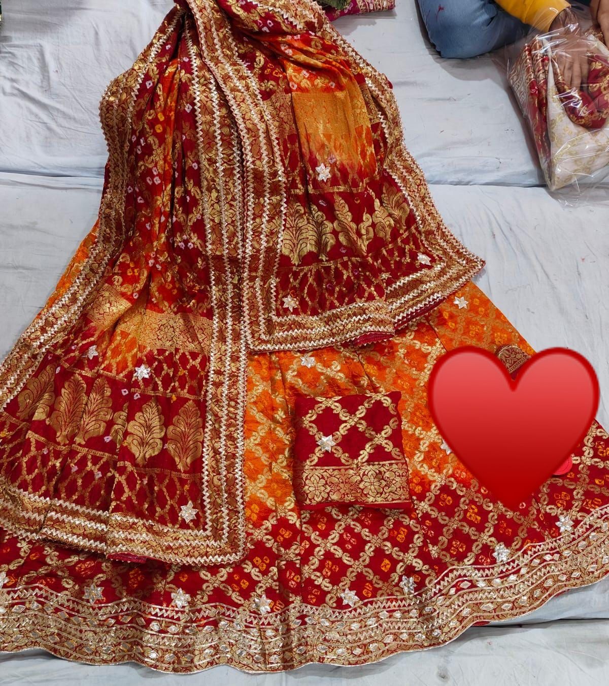 Rajasthani Banarasi Ghadchola Bandhni Lehenga Choli