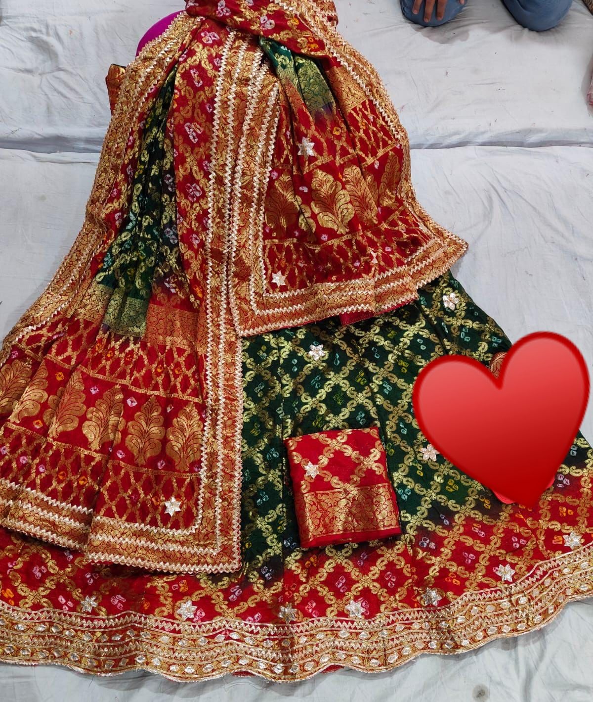 Rajasthani Banarasi Ghadchola Bandhni Lehenga Choli