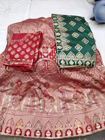 Rajasthani Pure Banarasi Dola Silk Lehenga Choli