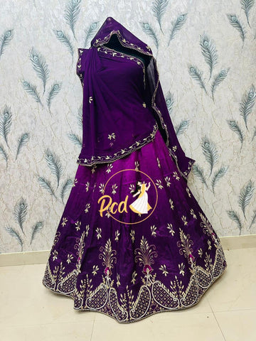 Beautiful Designer Rajasthani Pure Uppda Silk Lehenga Chunni