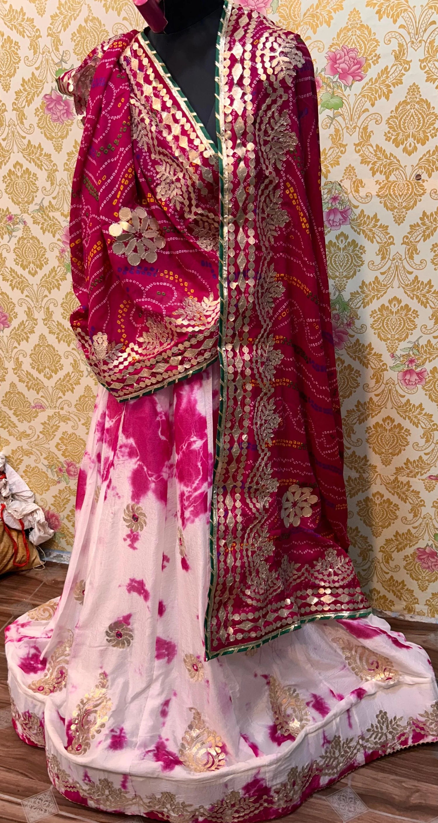 Beautiful Designer Rajasthani Heavy Gottapatti Lehenga Chunni