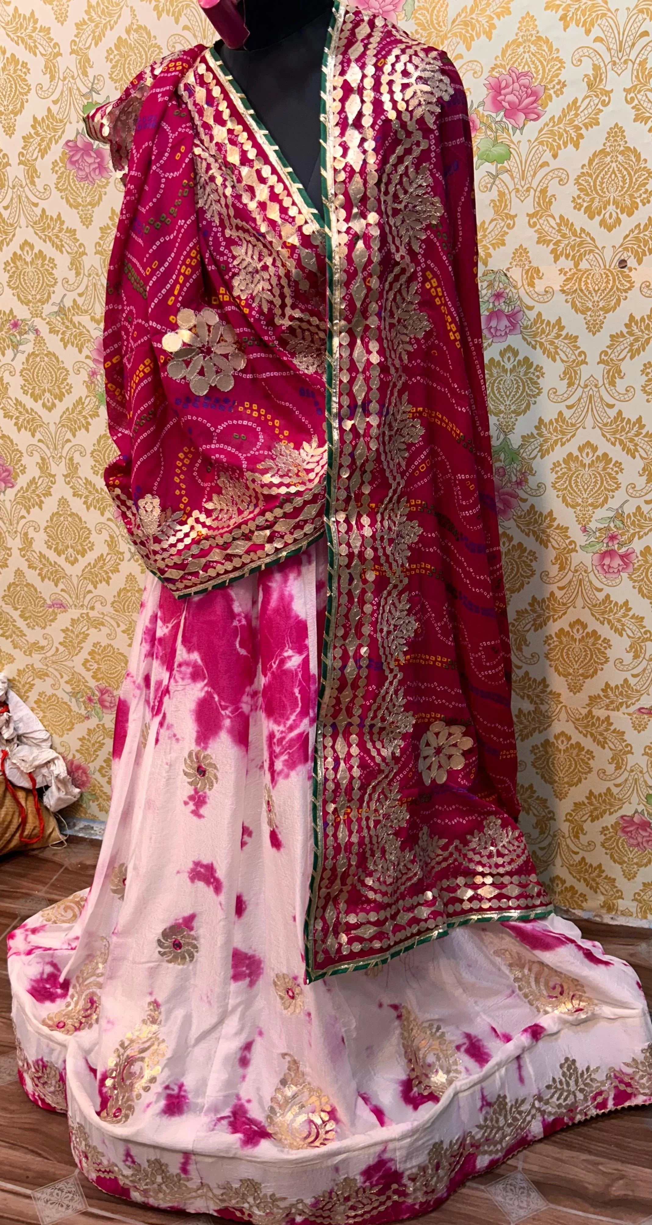 Beautiful Designer Rajasthani Heavy Gottapatti Lehenga Chunni