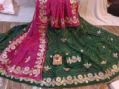 Beautiful Designer Rajasthani Heavy Gottapatti Lehenga Chunni