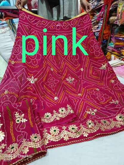 Beautiful Designer Rajasthani Heavy Gottapatti Lehenga Chunni