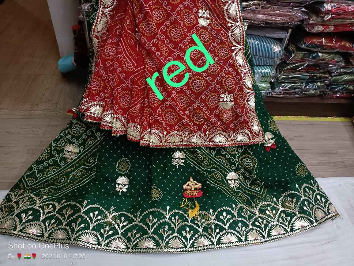 Beautiful Designer Rajasthani Heavy Gottapatti Lehenga Chunni