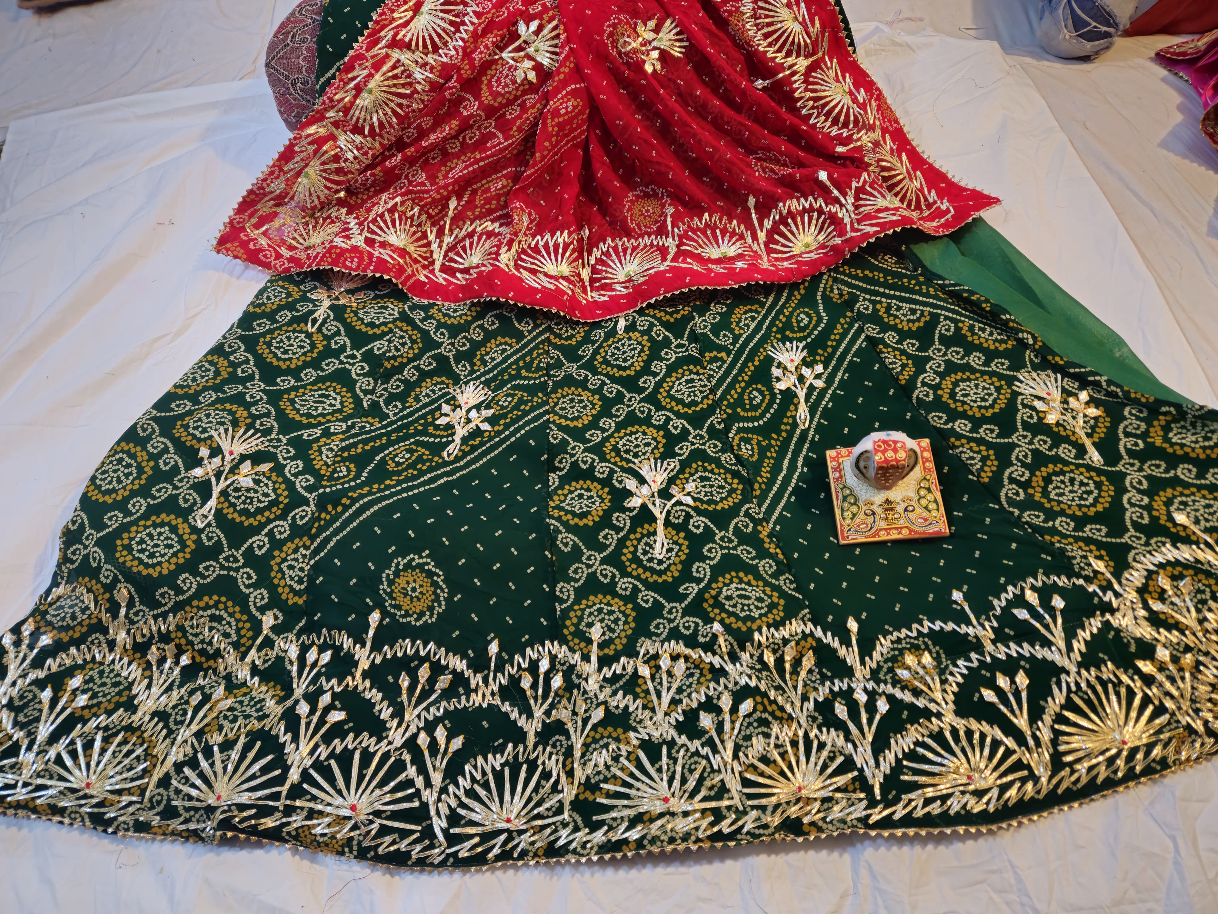 Beautiful Designer Rajasthani Heavy Gottapatti Lehenga Chunni