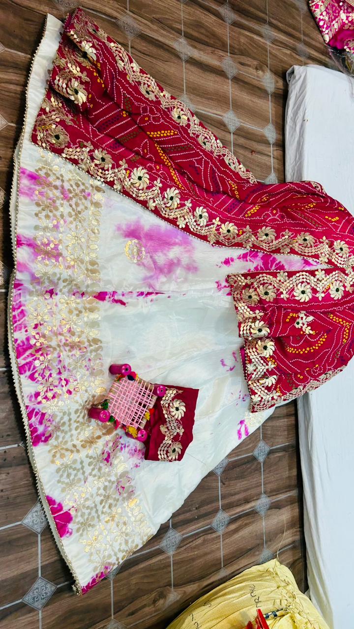 Beautiful Designer Rajasthani Heavy Gottapatti Lehenga Chunni